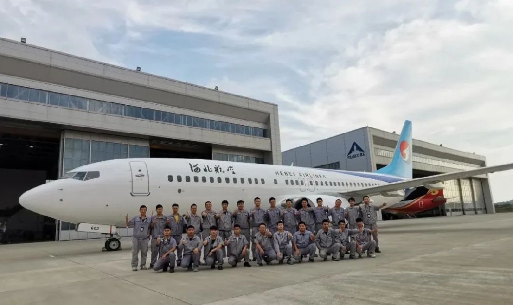 On June 28, 2021, STAECO(Rizhao) Successfully Completed 9 B737-800 Type Aircrafts Painting Work for Donghai Airlines